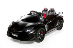 12V Lizenziertes Lamborghini Zweisitzer Elektrofahrzeug Schwarz