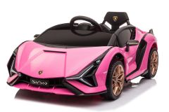 12V Lizenziertes Lamborghini Sian Rosa Elektrofahrzeug