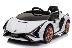 12V Lizenziertes Lamborghini Sian Weiß Elektrofahrzeug