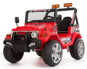 4x4 Rot - 12V Zweisitzer Kinder Elektrofahrzeug